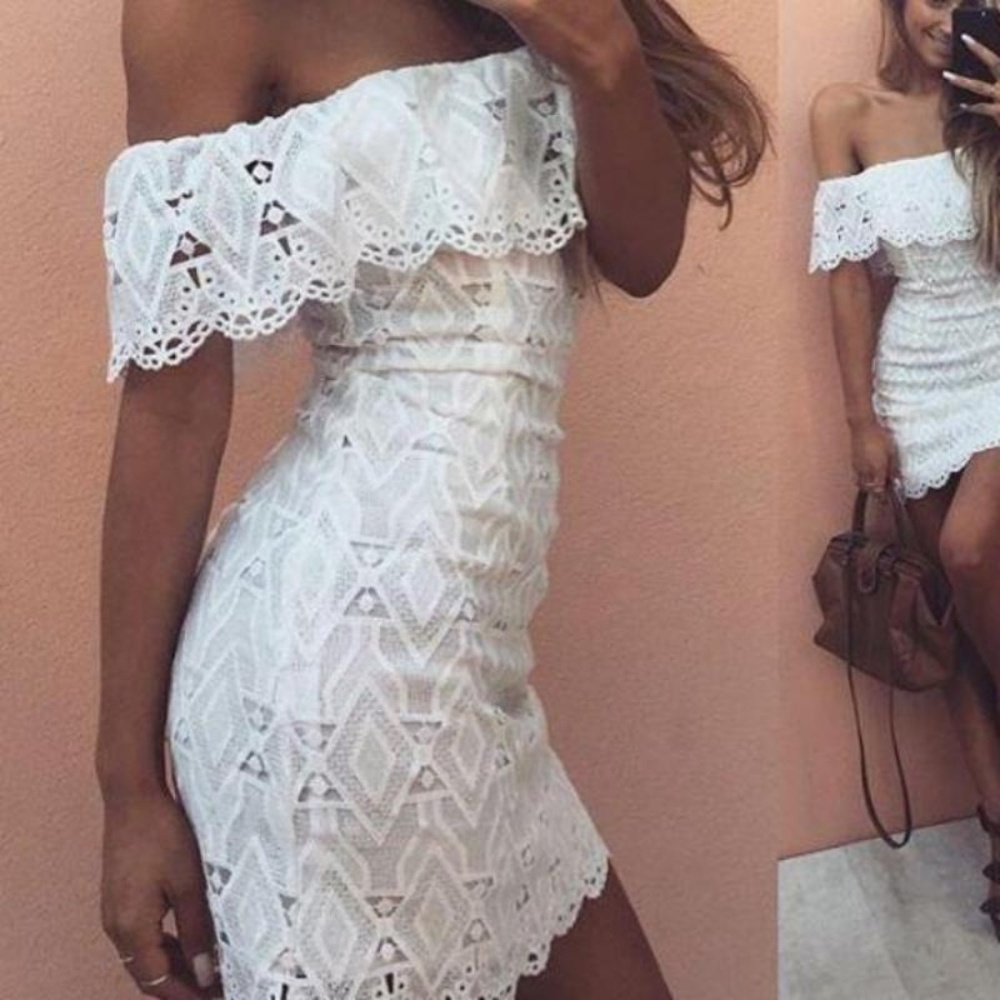 White Lace Sydney Dress